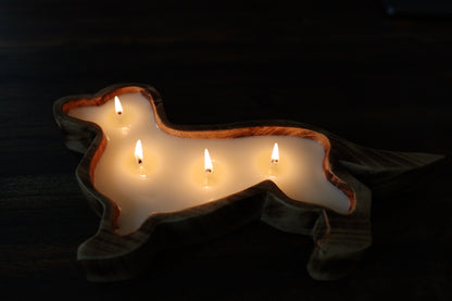 Dachshund Doughbowl Candle