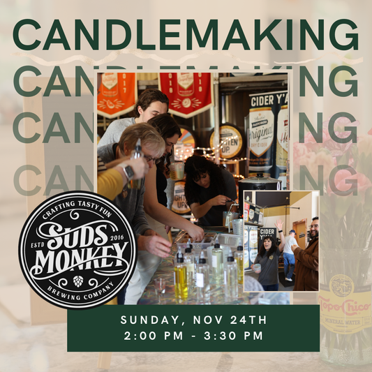 Candlemaking Pop-Up at Suds Monkey Brewing Co