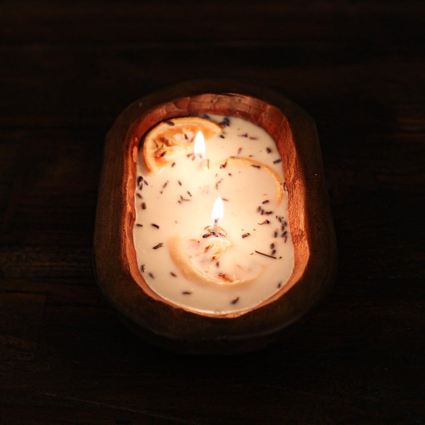 Mini Rustic Doughbowl Candle