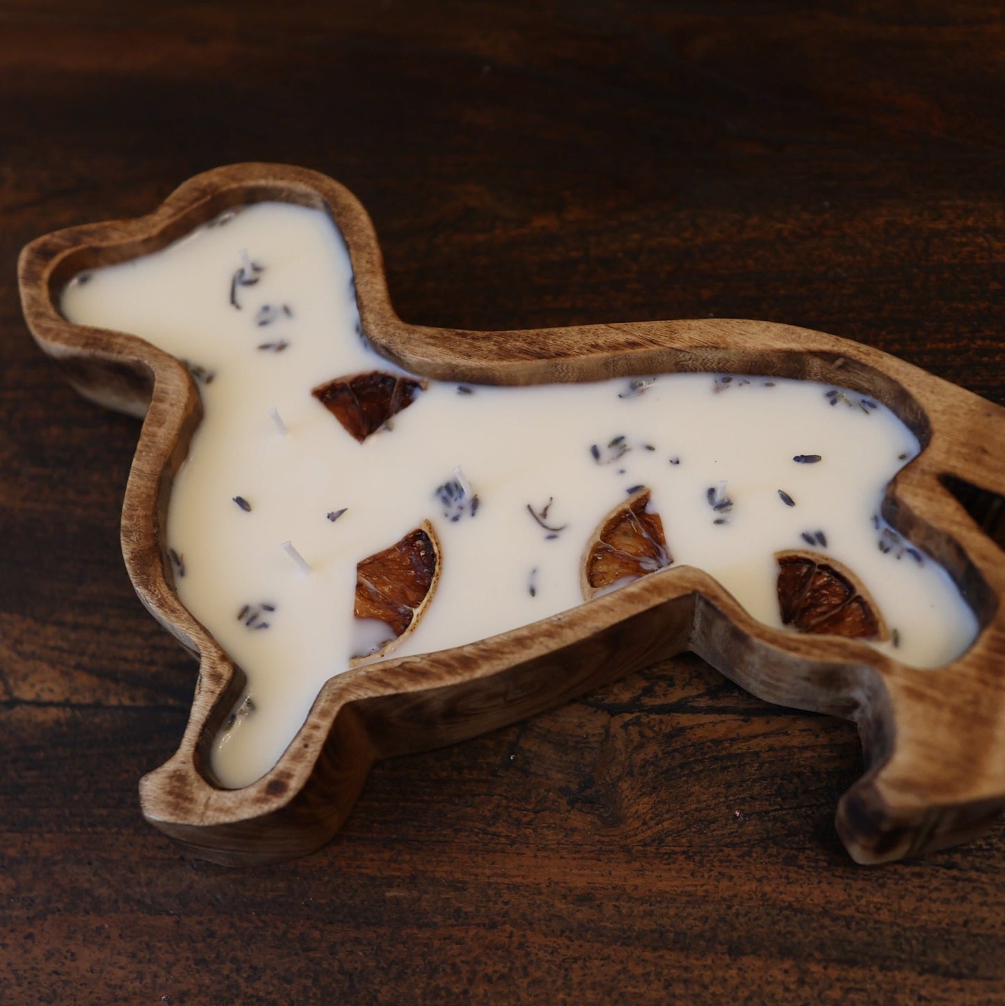 Dachshund Doughbowl Candle