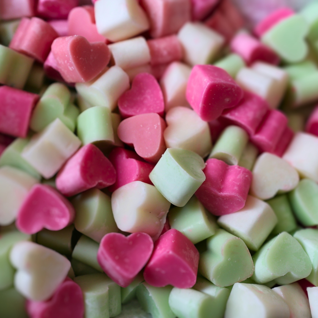 Mini Heart Wax Melts – Blush & Bloom