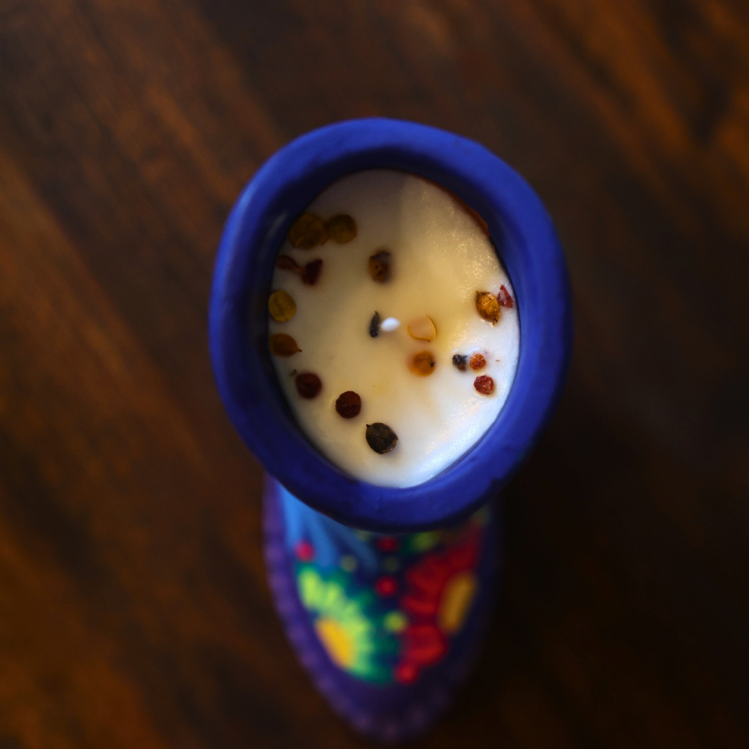 Día de los Muertos Clay Boot Candle – Limited Edition