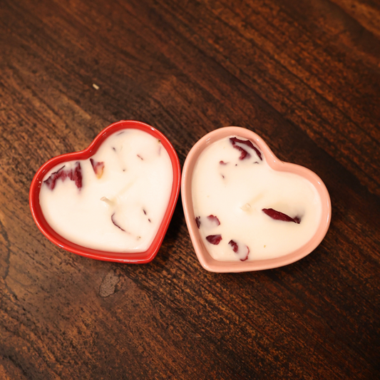 Mini Heart Candle Set