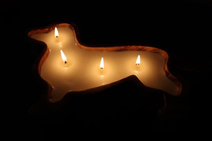 Dachshund Doughbowl Candle