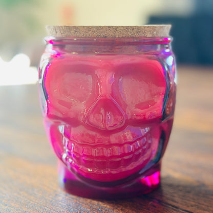 Dia de Los Muertos Sugar Skull Candle