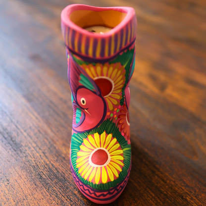 Día de los Muertos Clay Boot Candle – Limited Edition